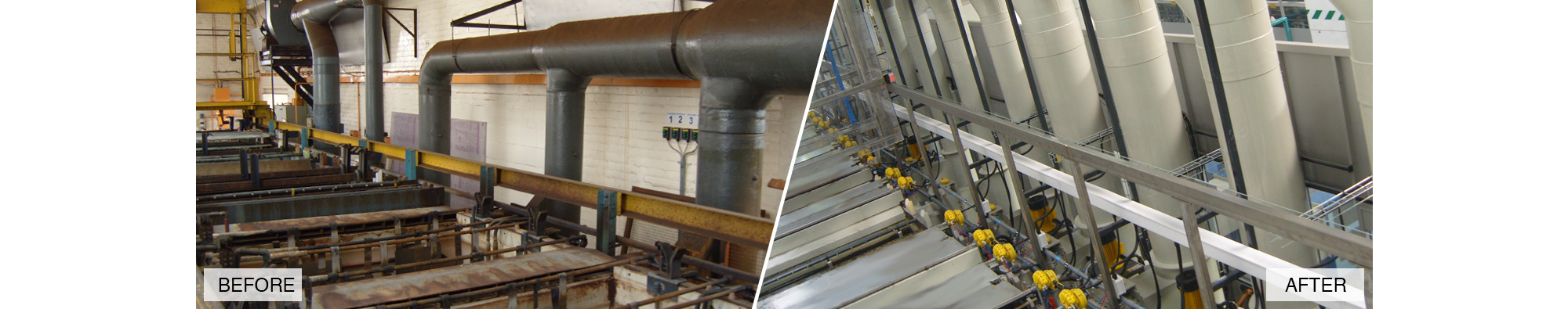 Existing plant modifications